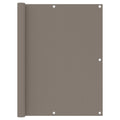 Vidaxl balkonscherm 120x600 cm oxford stof taupe