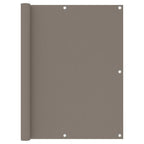 Vidaxl balkonscherm 120x600 cm oxford stof taupe