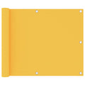 Vidaxl balkonscherm 75x400 cm oxford stof geel
