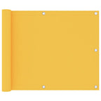 Vidaxl balkonscherm 75x400 cm oxford stof geel