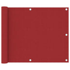 Vidaxl balkonscherm 75x300 cm oxford stof rood