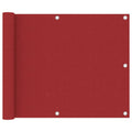 Vidaxl balkonscherm 75x500 cm oxford stof rood
