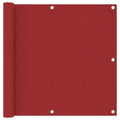 Vidaxl balkonscherm 90x500 cm oxford stof rood