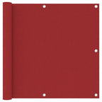 Vidaxl balkonscherm 90x500 cm oxford stof rood