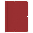 Vidaxl balkonscherm 120x400 cm oxford stof rood