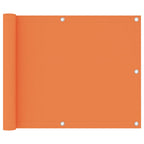 Vidaxl balkonscherm 75x300 cm oxford stof oranje