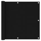 Vidaxl balkonscherm 90x600 cm oxford stof zwart