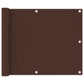 Vidaxl balkonscherm 75x300 cm oxford stof bruin