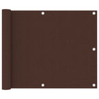 Vidaxl balkonscherm 75x300 cm oxford stof bruin