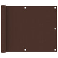 Vidaxl balkonscherm 75x500 cm oxford stof bruin