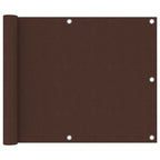 Vidaxl balkonscherm 75x500 cm oxford stof bruin