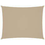 Vidaxl zonnescherm rechthoekig 4x5 m oxford stof beige