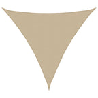 Vidaxl zonnescherm driehoekig 3x3x3 m oxford stof beige