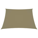 Vidaxl zonnezeil trapezium 2 4x3 m oxford stof beige