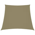 Vidaxl zonnescherm trapezium 3 4x3 m oxford stof beige