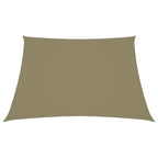 Vidaxl zonnescherm trapezium 4 5x4 m oxford stof beige