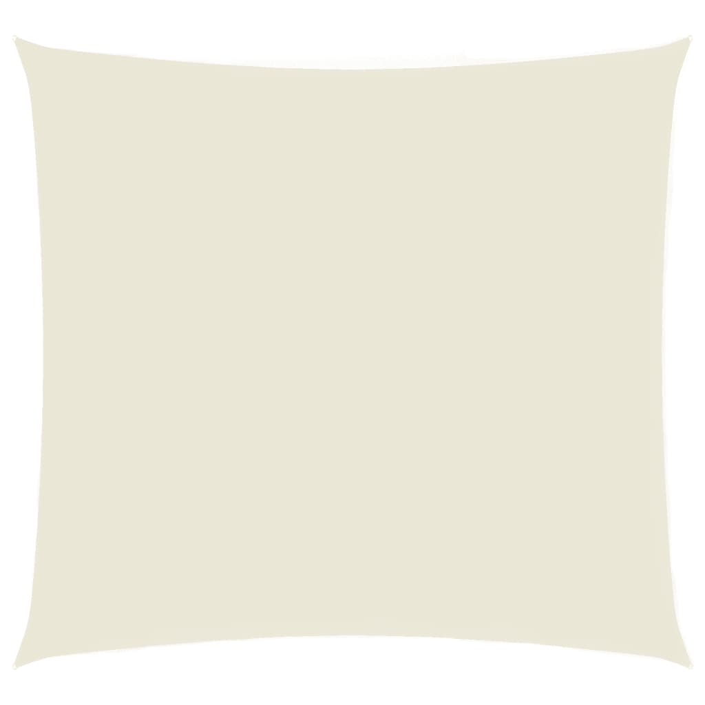 Vidaxl zonnescherm vierkant 5x5 m oxford stof crèmekleurig