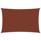 Vidaxl zonnescherm rechthoekig 6x8 m oxford stof terracottakleurig
