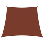 Vidaxl zonnescherm trapezium 3 4x3 m oxford stof terracottakleurig