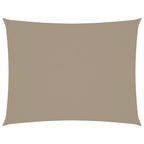 Vidaxl zonnescherm rechthoekig 3,5x5 m oxford stof taupe