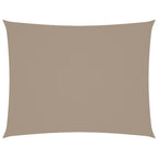 Vidaxl zonnescherm rechthoekig 4x6 m oxford stof taupe