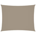 Vidaxl zonnescherm rechthoekig 5x6 m oxford stof taupe