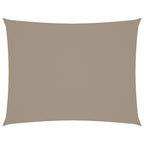 Vidaxl zonnescherm rechthoekig 5x7 m oxford stof taupe