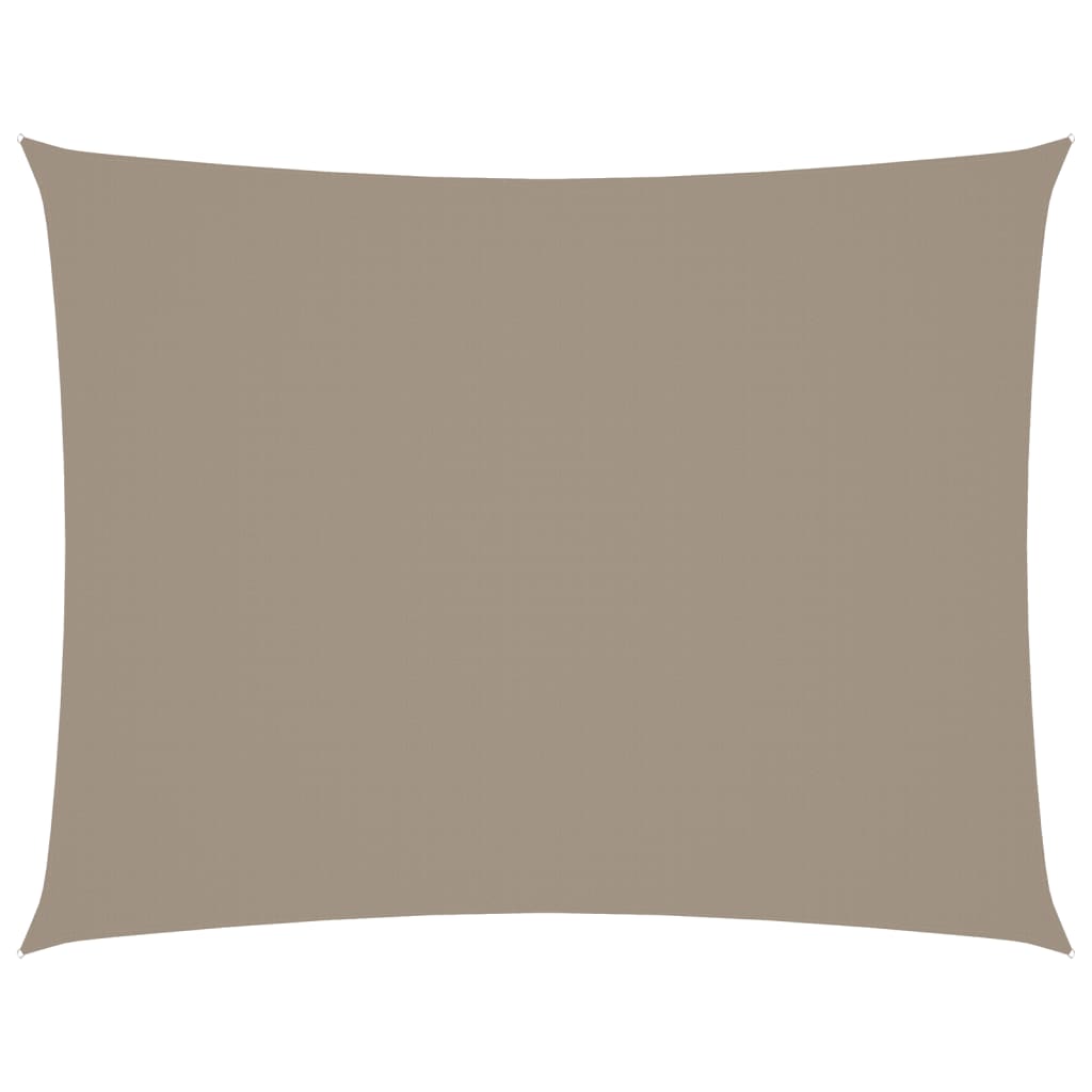 Vidaxl zonnescherm rechthoekig 6x8 m oxford stof taupe
