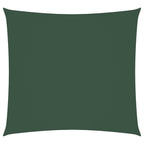 Vidaxl zonnescherm vierkant 5x5 m oxford stof donkergroen
