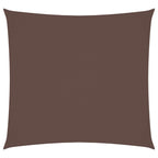 Vidaxl zonnescherm vierkant 3,6x3,6 m oxford stof bruin