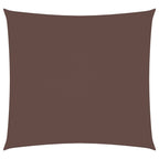 Vidaxl zonnescherm vierkant 7x7 m oxford stof bruin