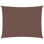 Vidaxl zonnescherm rechthoekig 3,5x4,5 m oxford stof bruin
