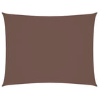 Vidaxl zonnescherm rechthoekig 5x7 m oxford stof bruin