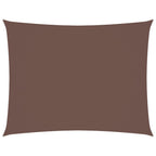 Vidaxl zonnescherm rechthoekig 6x7 m oxford stof bruin