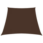 Vidaxl zonnezeil trapezium 3 5x4 m oxford stof bruin