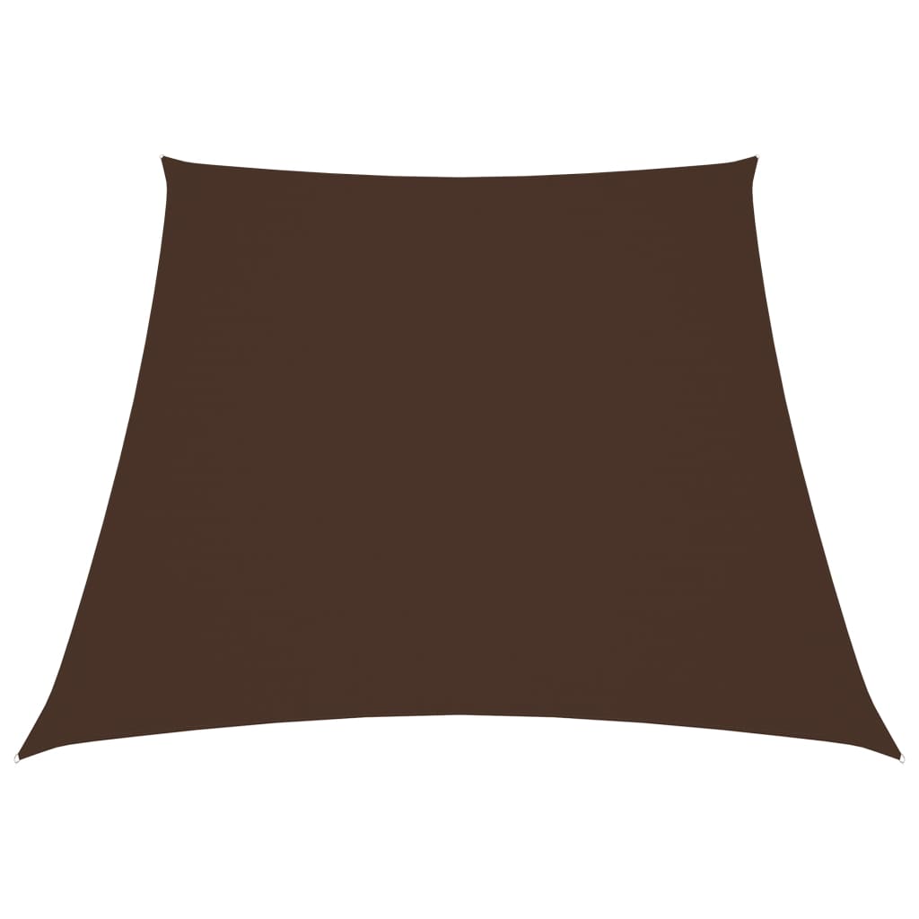 Vidaxl zonnezeil trapezium 3 5x4 m oxford stof bruin