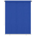 VidaXL Rolgordijn voor buiten 180x230 cm HDPE blauw