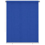 VidaXL Rolgordijn voor buiten 180x230 cm HDPE blauw