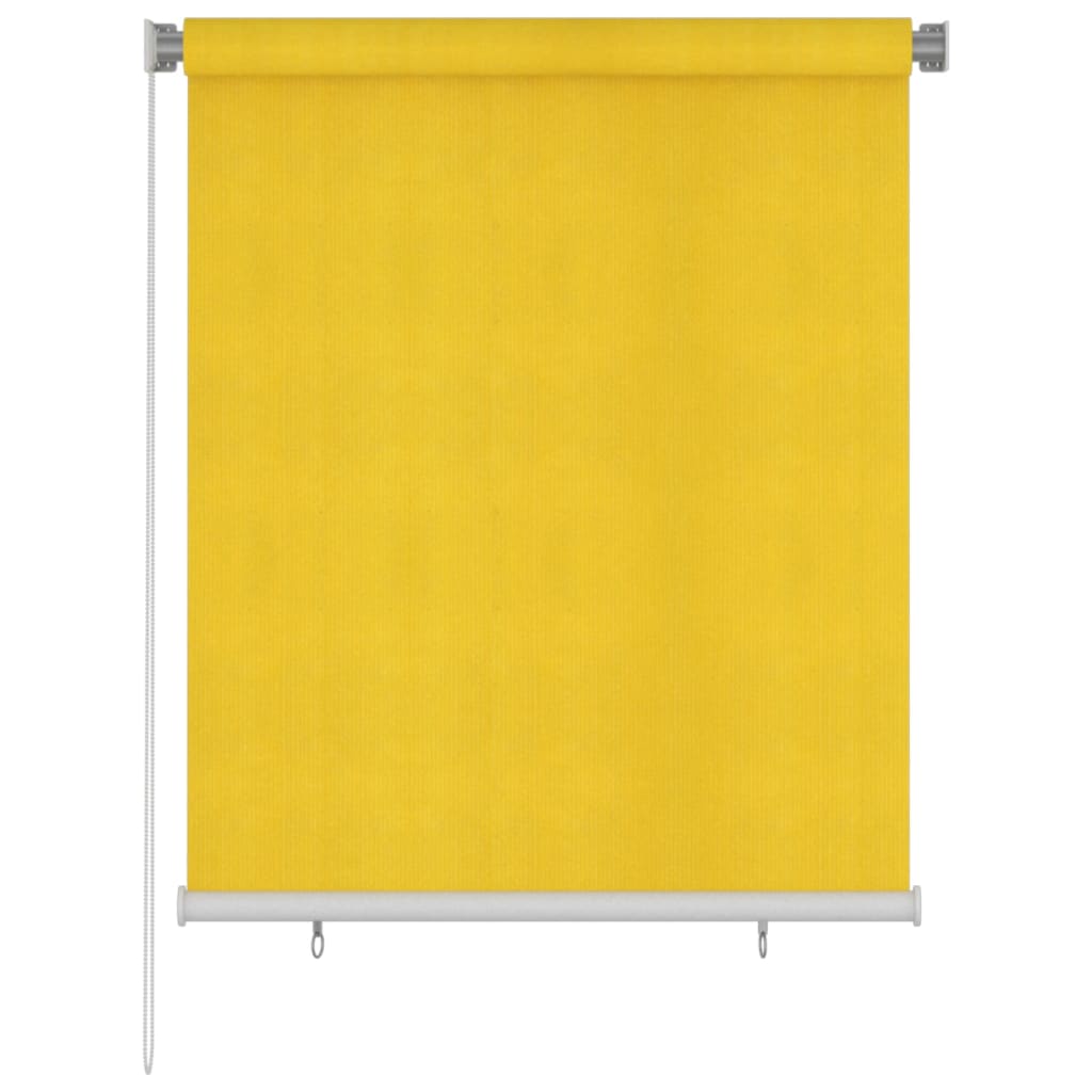 VidaXL Rolgordijn voor buiten 120x140 cm HDPE geel