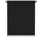 VidaXL Rolgordijn voor buiten 120x140 cm zwart