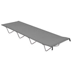 VidaXL Campingbedden 2 st 180x60x19 cm oxford stof en staal grijs