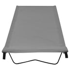 VidaXL Campingbedden 2 st 180x60x19 cm oxford stof en staal grijs