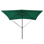 VidaXL Windbeschermingsbandenset voor parasol polypropyleen zwart