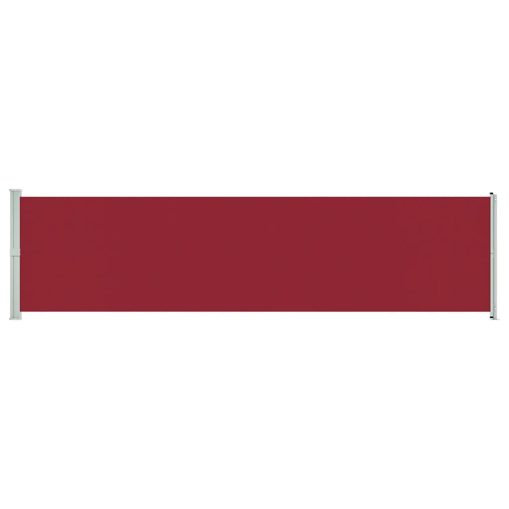 Vidaxl tuinscherm uittrekbaar 600x160 cm rood