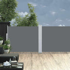 Vidaxl tuinscherm uittrekbaar 140x1200 cm antraciet