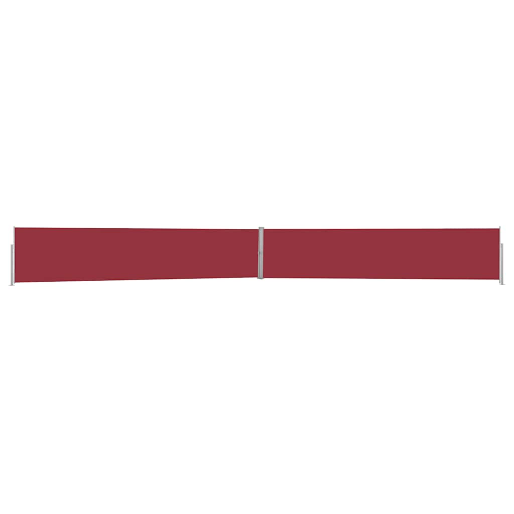 Vidaxl tuinscherm uittrekbaar 140x1200 cm rood