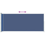 Vidaxl tuinscherm uittrekbaar 180x500 cm blauw