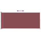 Vidaxl tuinscherm uittrekbaar 180x500 cm rood