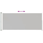 VidaXL Tuinscherm uittrekbaar 220x500 cm grijs