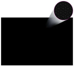 Vidaxl zwembadfolie solar drijvend 600x400 cm pe zwart en blauw